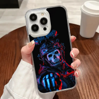 Coque iPhone Motif Tête de Mort Militaire