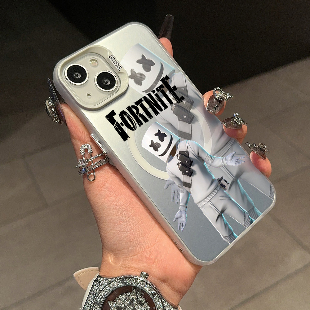 Coque iPhone 16 Pro Fortnite DJ Marshmello - Protection Optimale & Design Unique