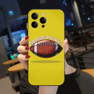 Coque iPhone Football Américain Jaune