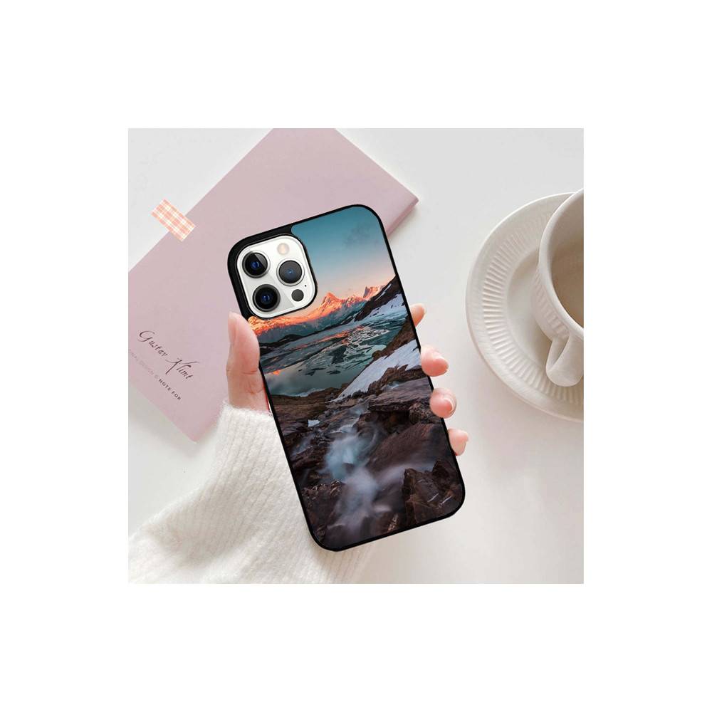 Coque iPhone 14 Plus Paysage Montagne Hiver