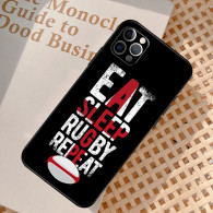 Coque iPhone 11 Pro Max Rugby : Eat Sleep Rugby Repeat