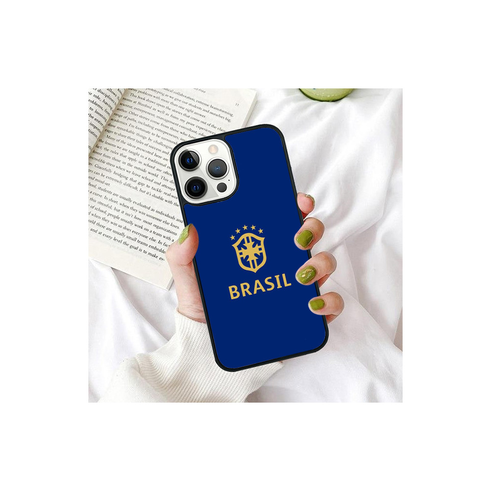 Coque iPhone 13 mini Brésil - Soutenez votre équipe avec style