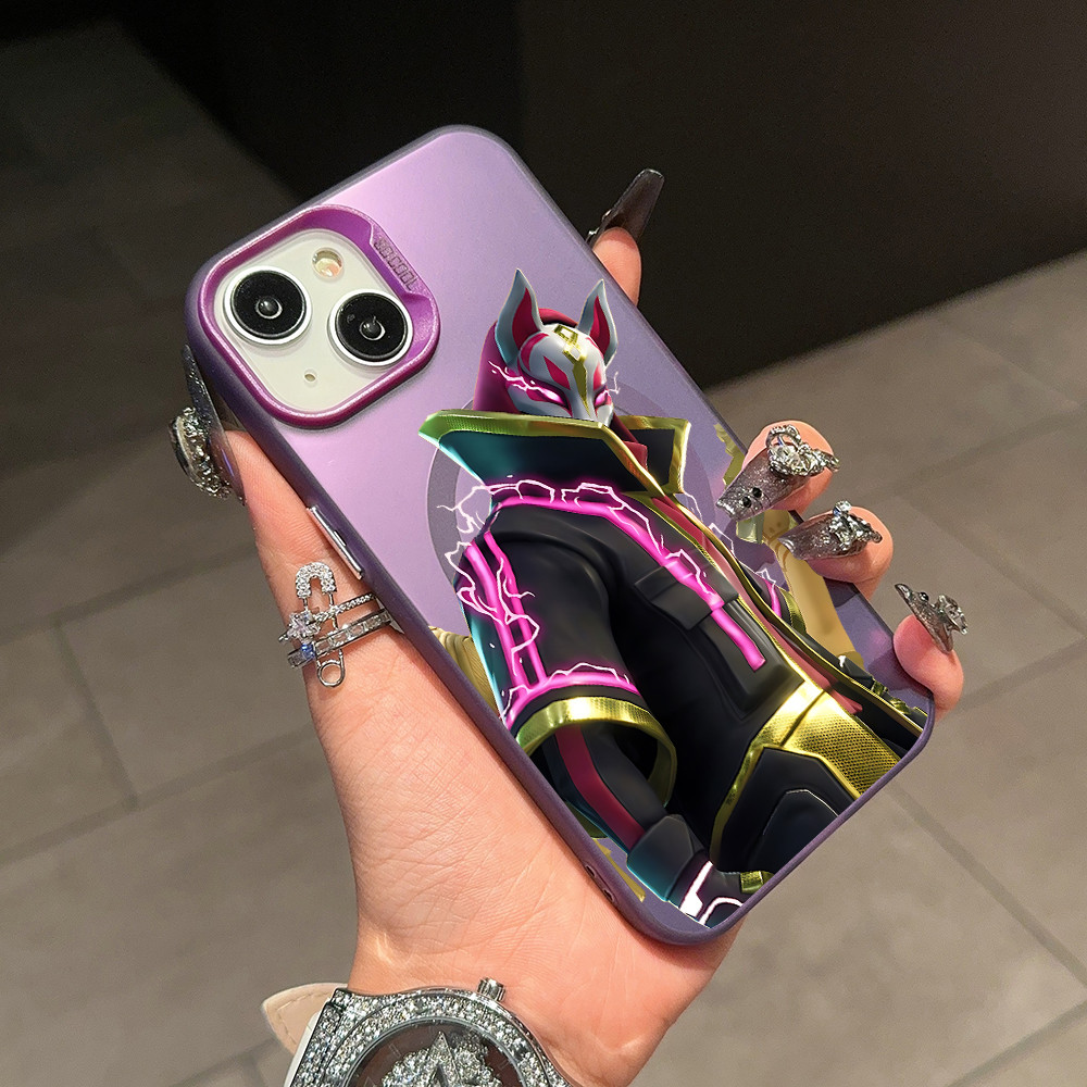 Coque iPhone Fortnite - Personnage Drift Violet