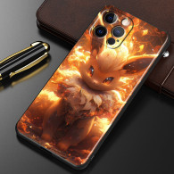 Coque iPhone 15 Pokemon Pyroli en Flammes