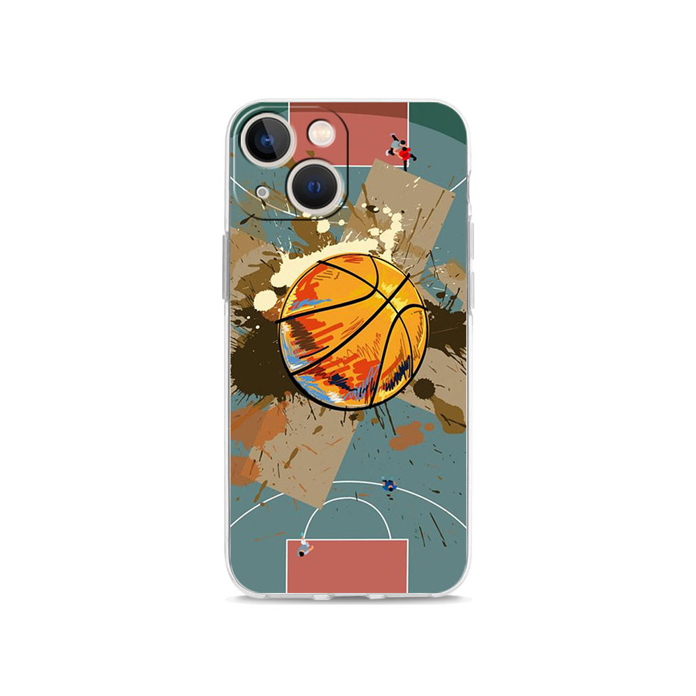 Coque iPhone 12 Design Terrain de Basket-ball