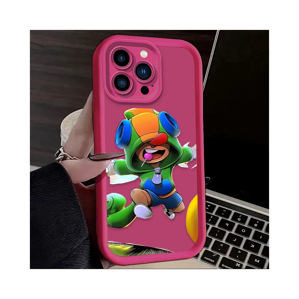 Coque iPhone Brawl Stars Leon Rose