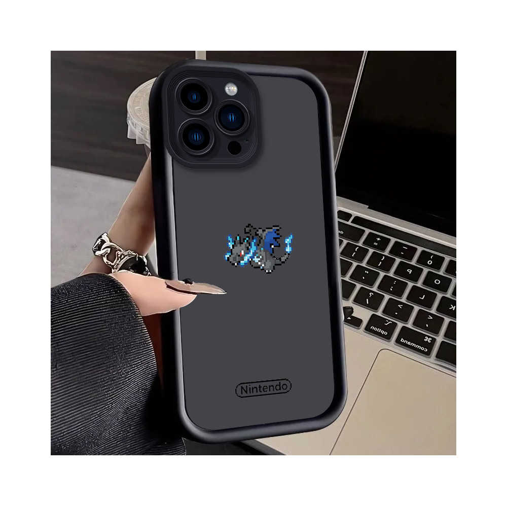 Coque iPhone XS Max Pokémon Dracaufeu Pixel Art