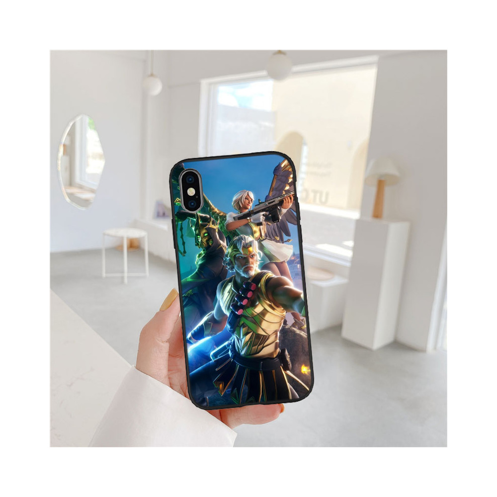 Coque iPhone 13 mini Fortnite : Midas, Oméga et Lynx