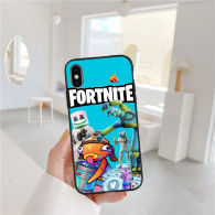 Coque iPhone 15 Plus Fortnite : Personnages Iconiques & Design Coloré