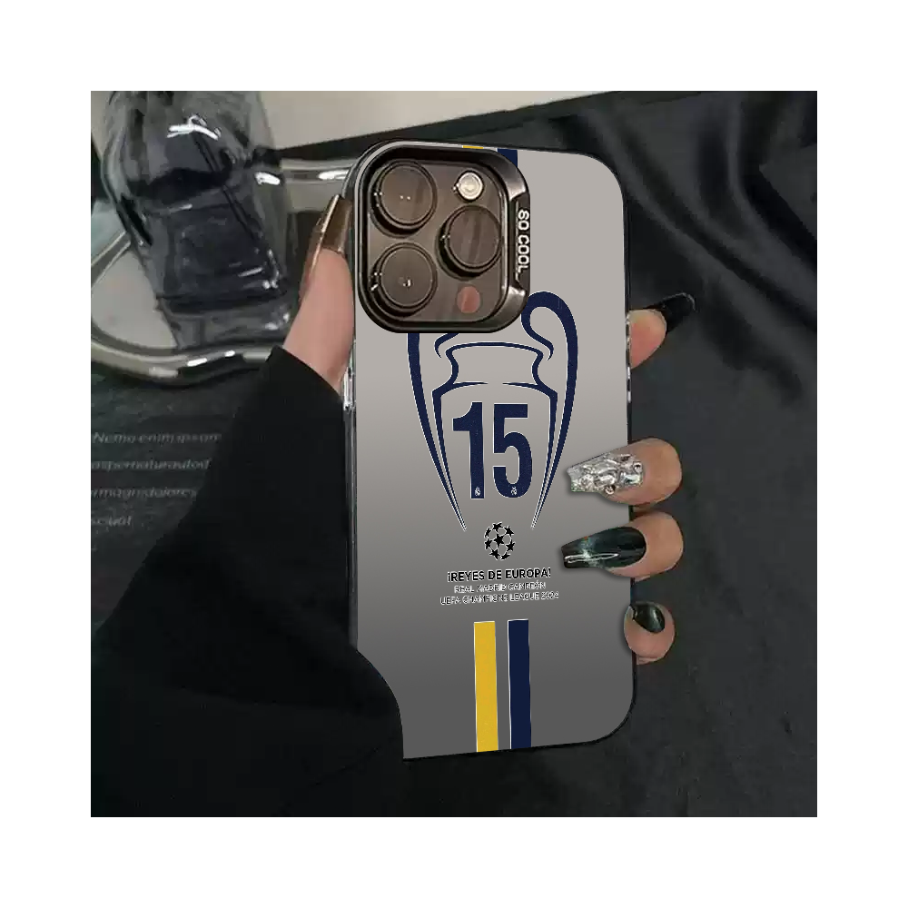 Coque iPhone 16 Pro Real Madrid Champions League - Edition 15ème Titre