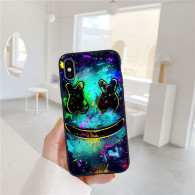 Coque iPhone Design Marshmello Coloré - Protection Optimale