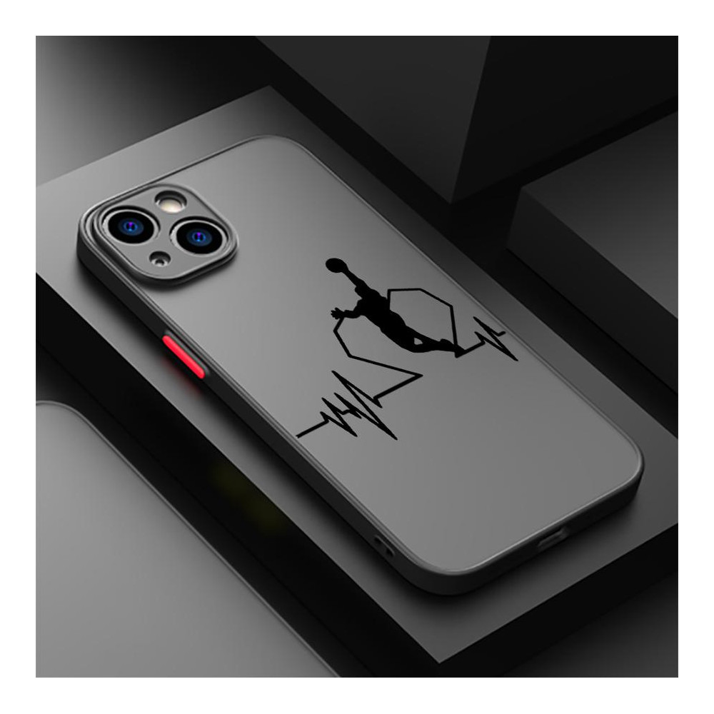 Coque iPhone Design Basketball Rythme Cardiaque