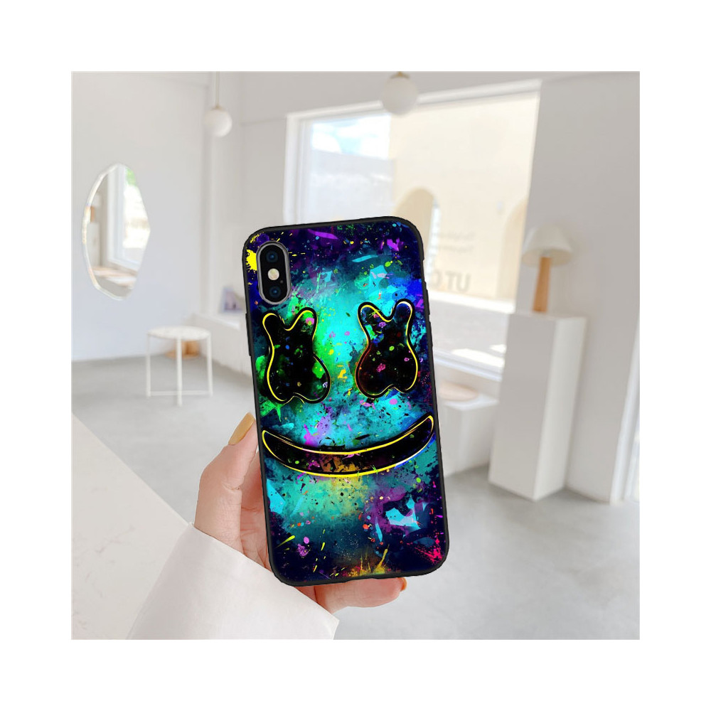 Coque iPhone 12 mini Design Marshmello Coloré - Protection Optimale