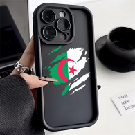 Coque iPhone 13 Pro Drapeau Algérie Effet Déchiré