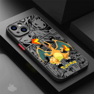 Coque iPhone 15 Plus Pokémon Dracaufeu Manga