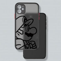 Coque iPhone Mario - Protection Design Noir Mat