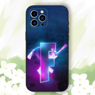 Coque iPhone XS Fortnite : Design Exclusif Logo F et Armes Emblématiques