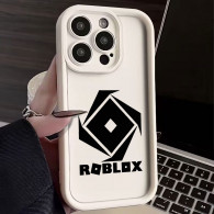 Coque iPhone Blanche Logo Roblox - Protection Optimale & Design Unique