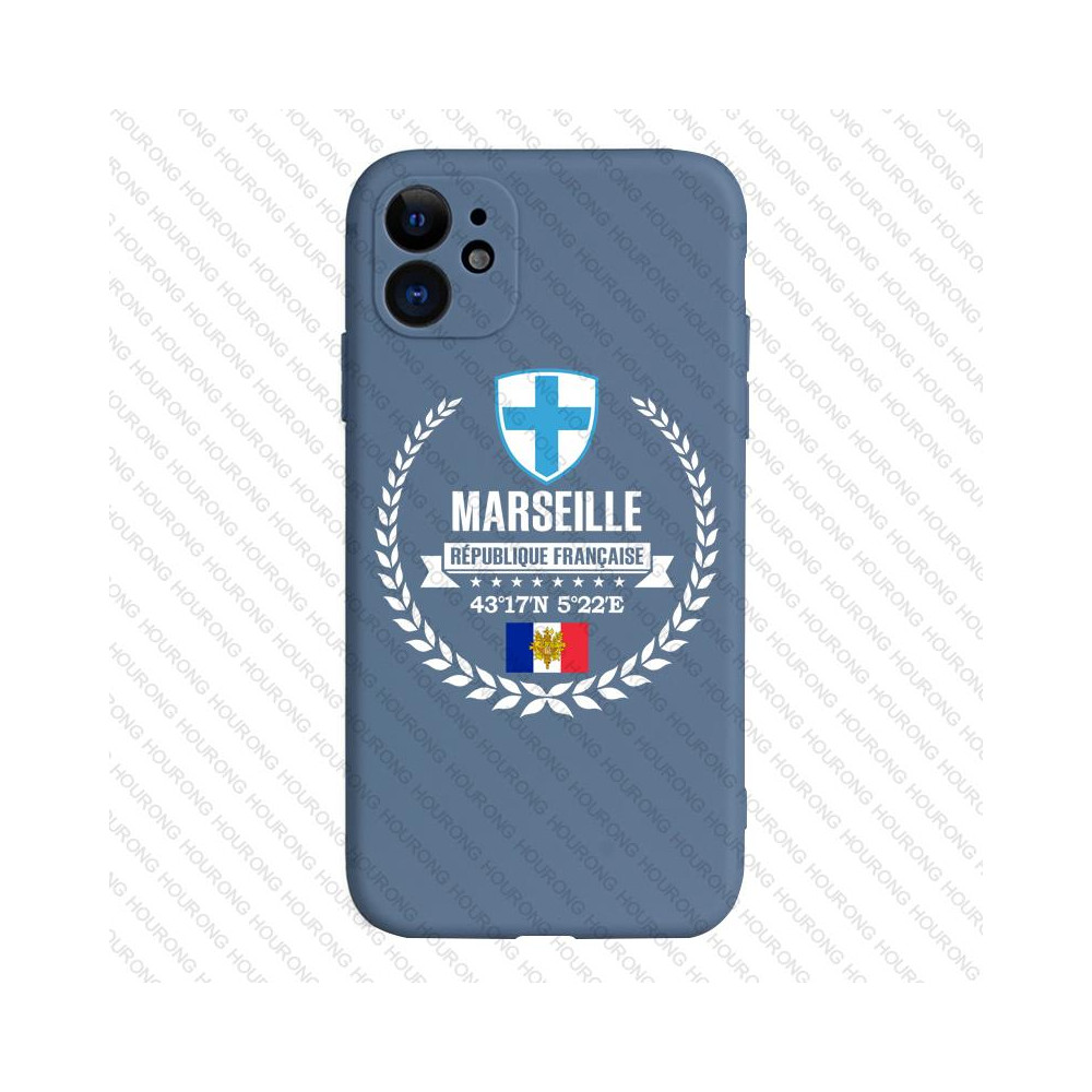 Coque iPhone 12 Pro Max Marseille Bleu - Design Unique et Élégant