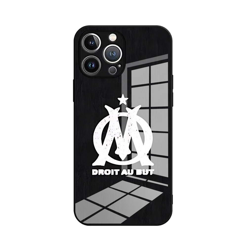 Coque iPhone 11 Olympique de Marseille - Logo et Devise  poucesDroit au But pouces - Design Fenêtre