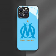 Coque iPhone Olympique de Marseille - Logo et Devise  poucesDroit au But pouces