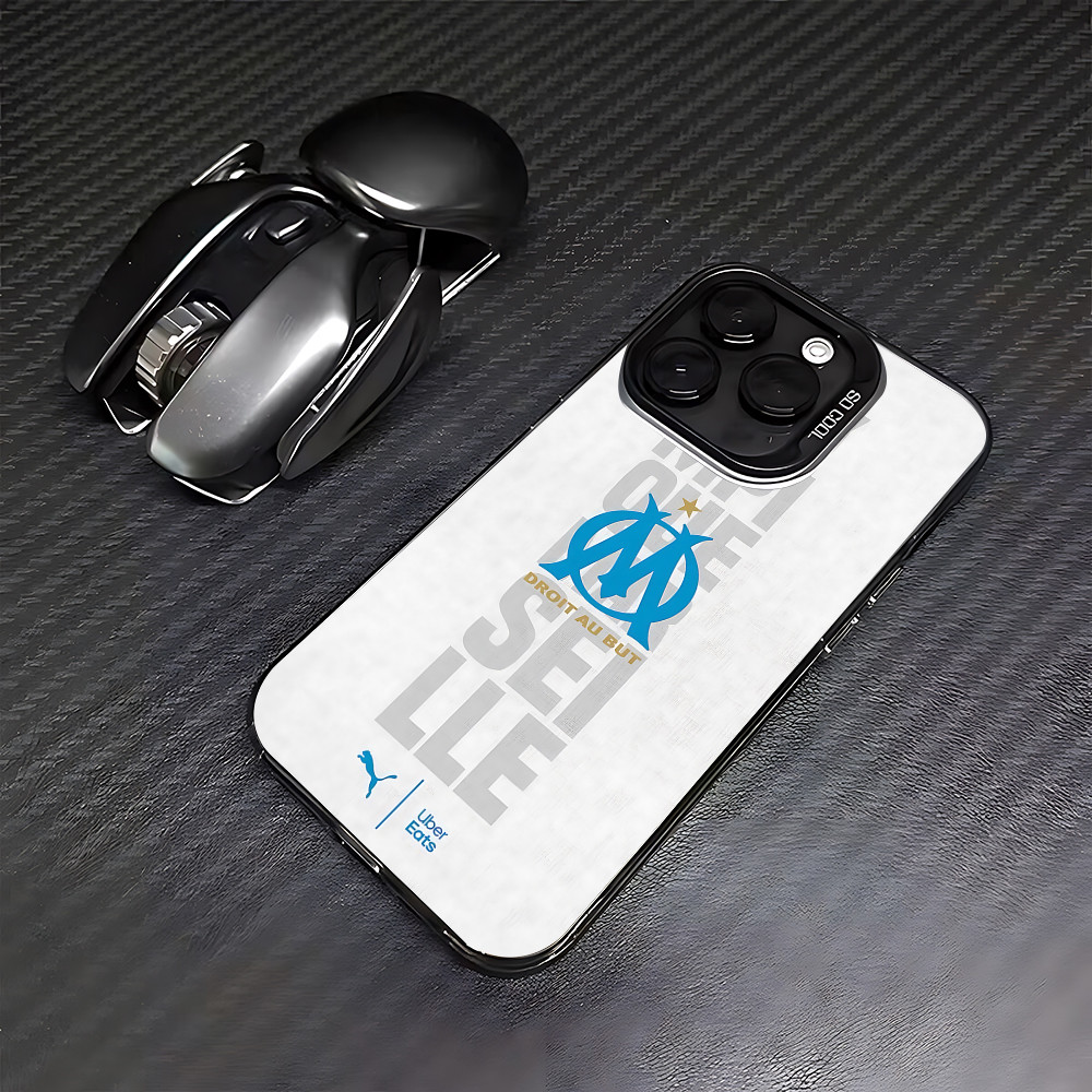 Coque iPhone Olympique de Marseille - Logo et sponsors officiels