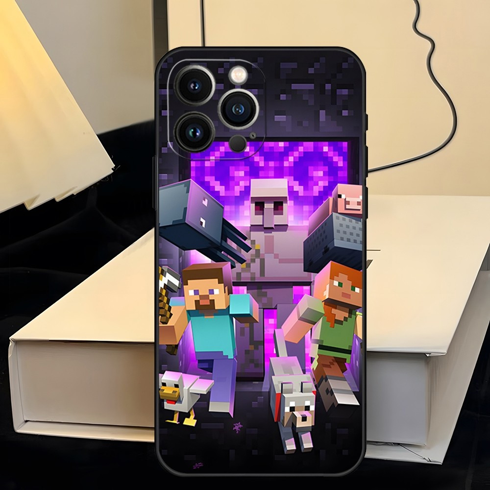 Coque iPhone X Minecraft : Aventure et Personnages Emblématiques