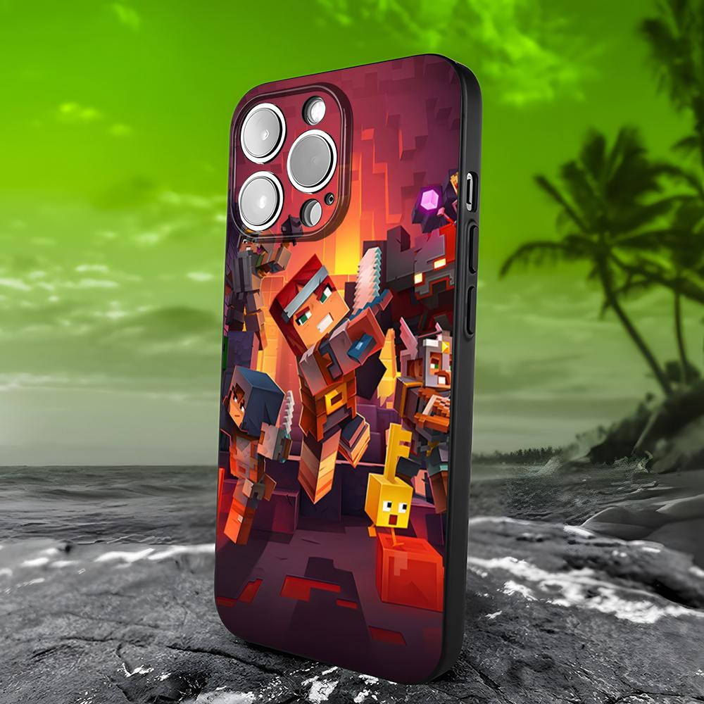 Coque iPhone XS Minecraft Aventure Épique - Design Exclusif