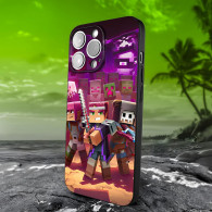 Coque iPhone 14 Pro Max Minecraft Aventure Épique - Protection Optimale