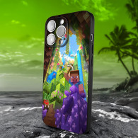 Coque iPhone 15 Pro Minecraft Aventure Épique - Design Exclusif