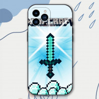 Coque iPhone 13 Pro Minecraft Épée en Diamant - Design Exclusif