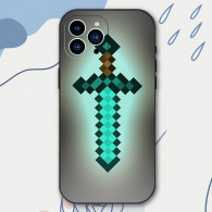 Coque iPhone 13 Pro Motif Épée Minecraft - Protection Optimale & Design Unique