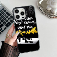 Coque iPhone Fortnite Victory Royale : Love the Chaos, Win the Crown