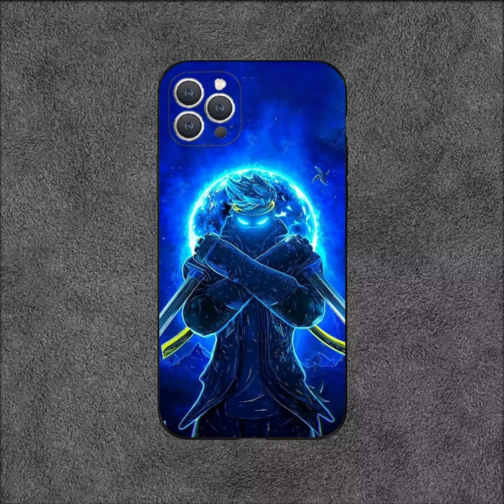 Coque iPhone 16 Ninja Bleu Lumineux - Protection & Style