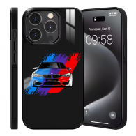 Coque iPhone - Motif BMW M Power Tricolore - Protection Optimale