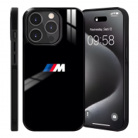 Coque iPhone noire BMW Logo M - Protection élégante