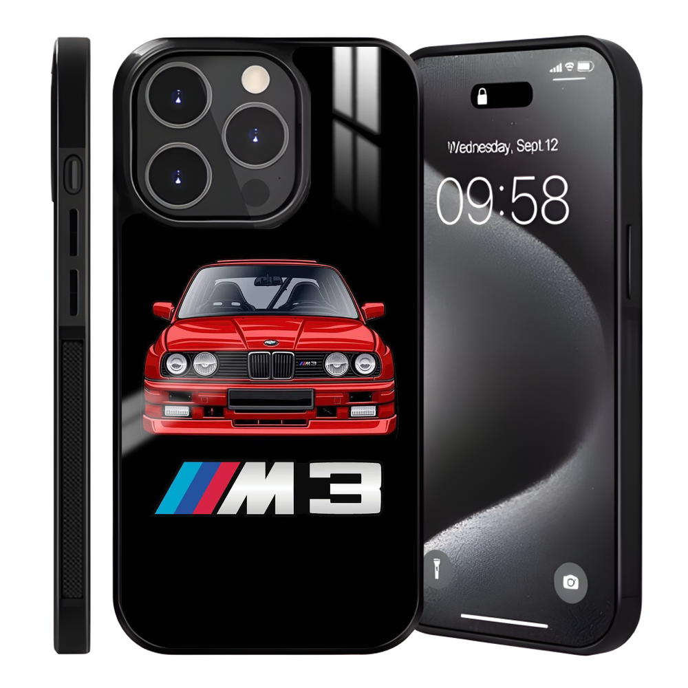 Coque iPhone BMW M3 E30 Rouge - Design Sportif & Protection Optimale