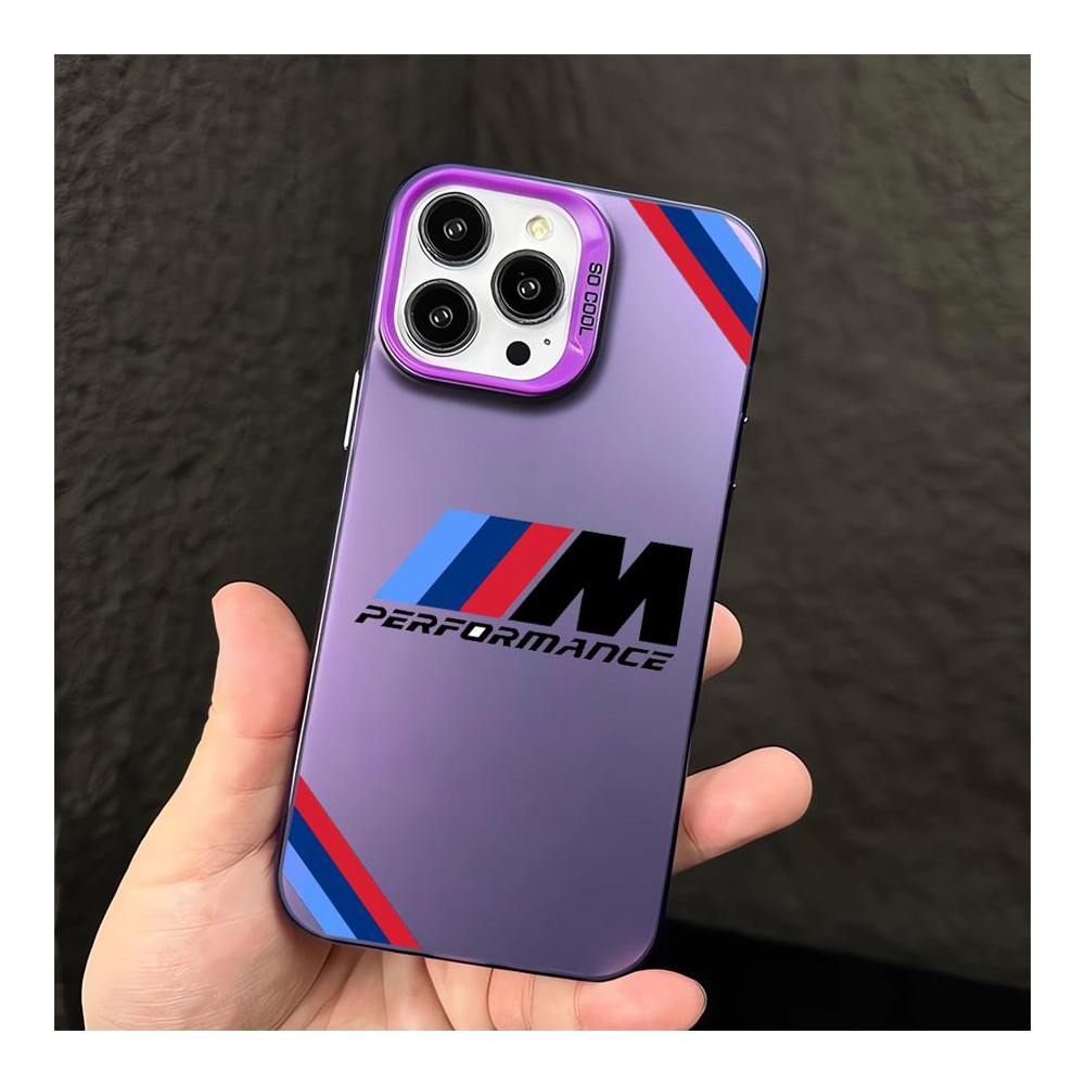 Coque iPhone 15 Plus BMW M Performance Violette - Protection & Style