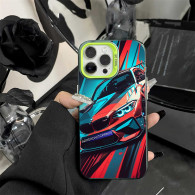 Coque iPhone Design Voiture de Course BMW - Style Artistique