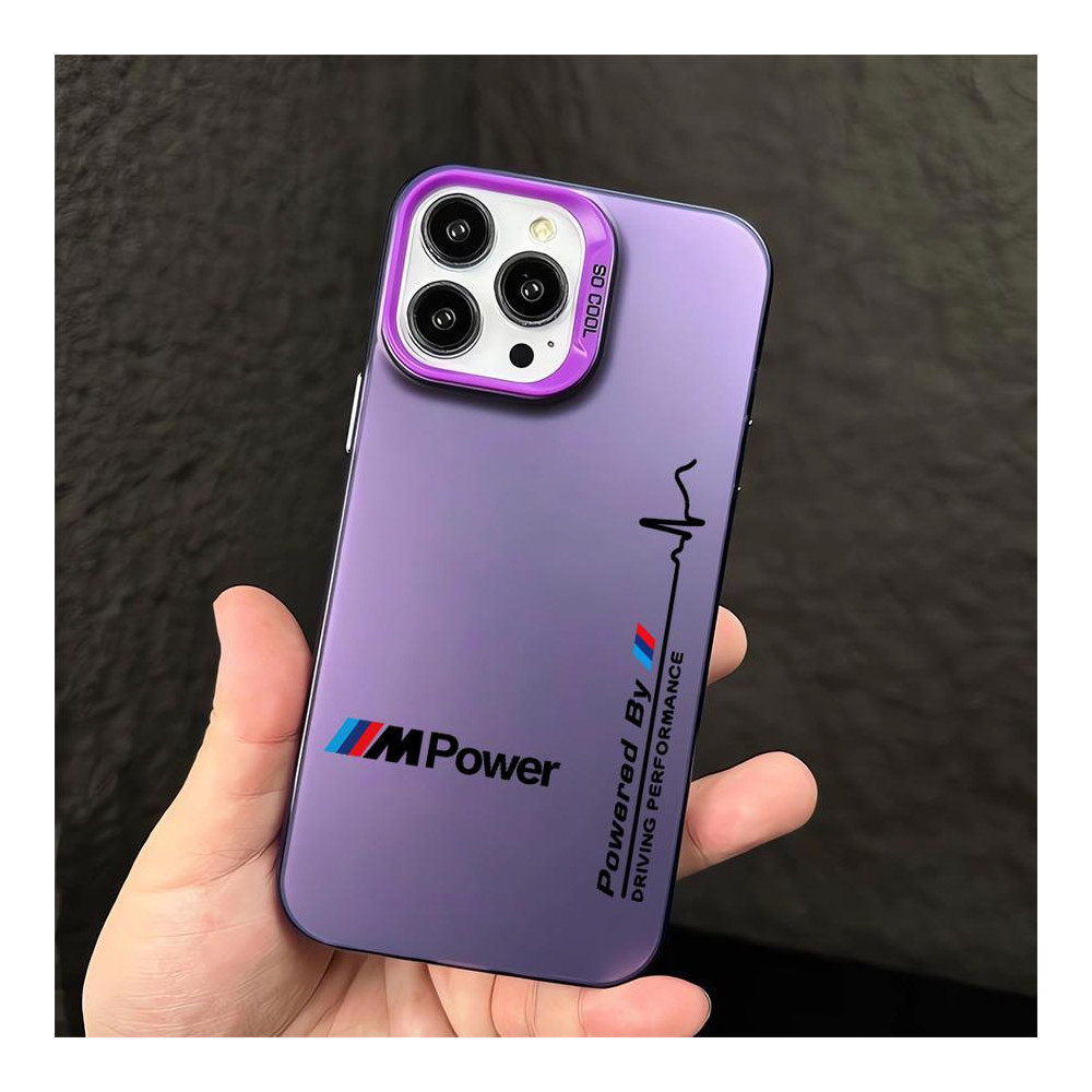 Coque iPhone XS BMW M Power Violette