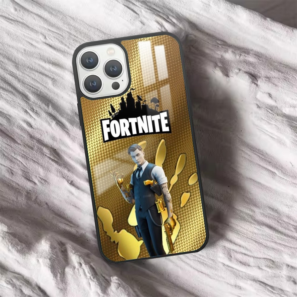 Coque iPhone Fortnite Midas Or