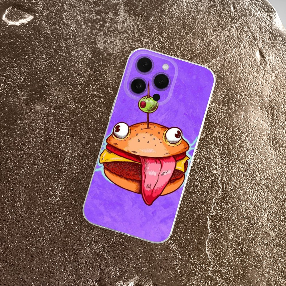 Coque iPhone 14 Plus Motif Burger Dingo