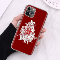 Coque iPhone Design Équipe de Football Rouge et Blanc