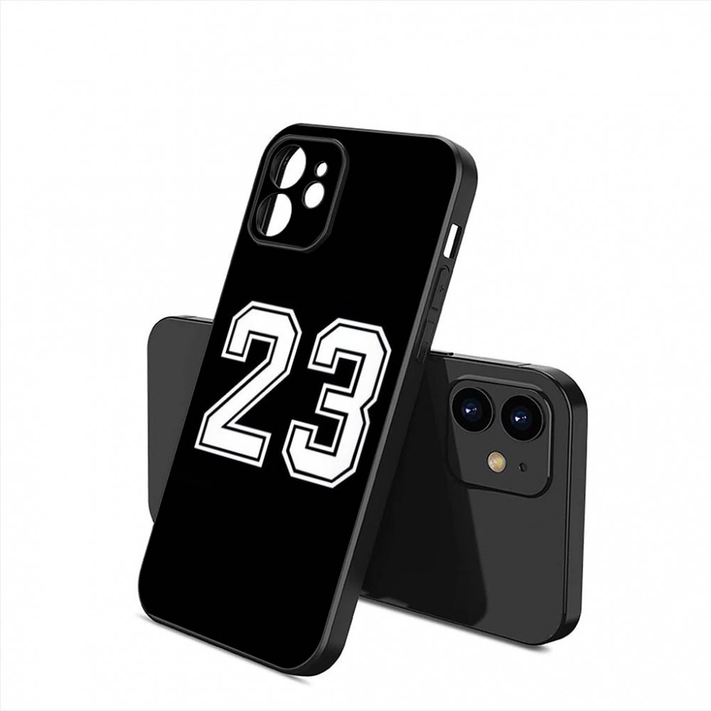 Coque iPhone 15 Plus Noir Numéro 23 - Protection Élégante et Sportive