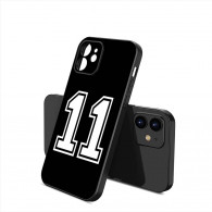 Coque iPhone 13 Noir Numéro 11 Personnalisable