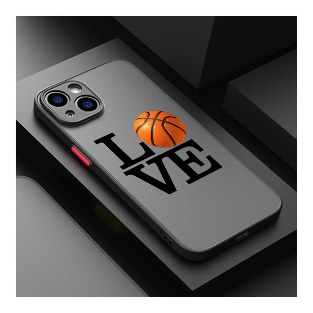 Coque iPhone 11 Pro Max 'Love' avec ballon de basket