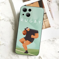 Coque iPhone 15 Rugby - Design Unique et Sportif