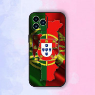 Coque iPhone Portugal - Drapeau et Carte du Pays