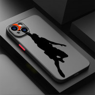 Coque iPhone 14 Pro Design Athlète Silhouette Noire