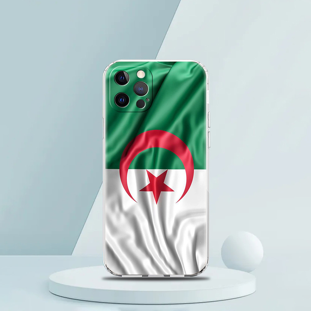 Coque iPhone 16 Plus Drapeau Algérie - Protection Élégante